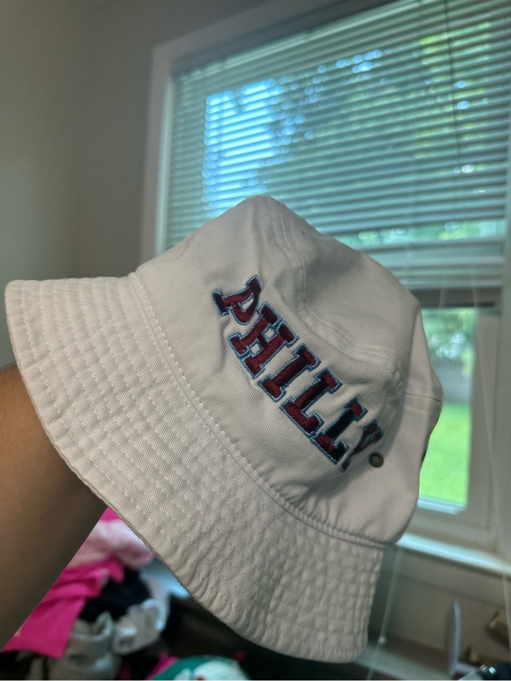 Philadelphia “Philly” Red White and Blue Embroidered Bucket Hat